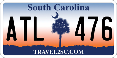 SC license plate ATL476