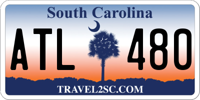 SC license plate ATL480