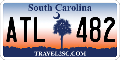 SC license plate ATL482