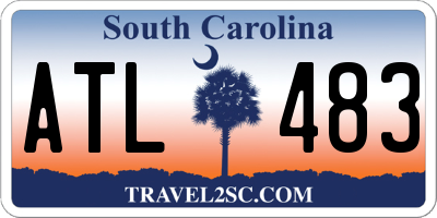 SC license plate ATL483