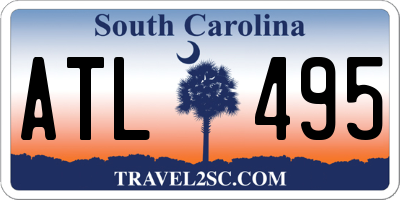 SC license plate ATL495