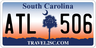 SC license plate ATL506