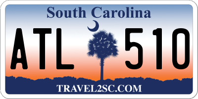 SC license plate ATL510