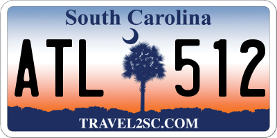 SC license plate ATL512
