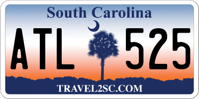 SC license plate ATL525