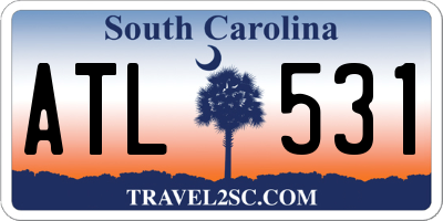 SC license plate ATL531