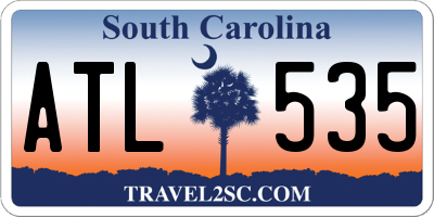 SC license plate ATL535