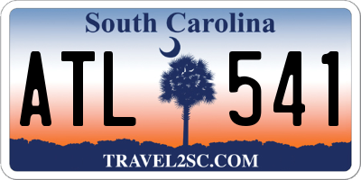 SC license plate ATL541