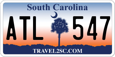 SC license plate ATL547