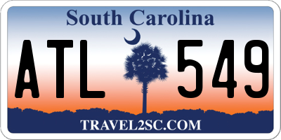 SC license plate ATL549