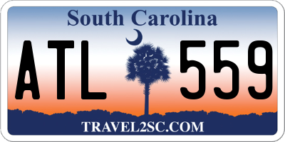 SC license plate ATL559