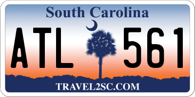 SC license plate ATL561