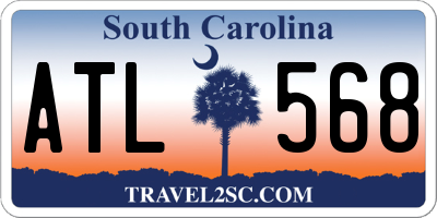 SC license plate ATL568