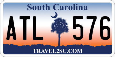 SC license plate ATL576
