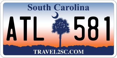SC license plate ATL581