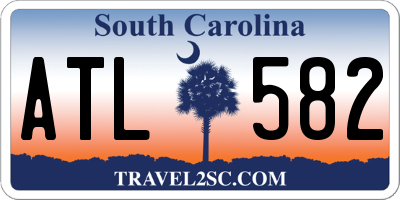 SC license plate ATL582