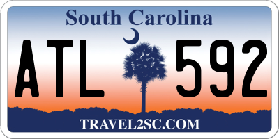 SC license plate ATL592