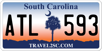 SC license plate ATL593