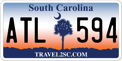 SC license plate ATL594