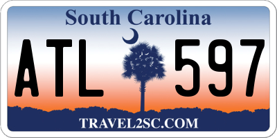 SC license plate ATL597