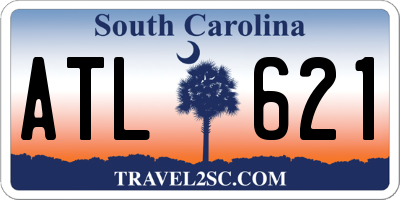 SC license plate ATL621