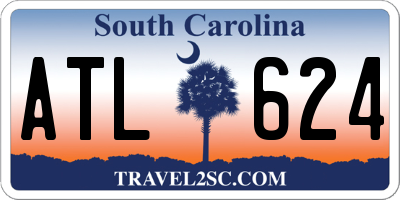 SC license plate ATL624
