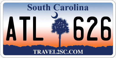 SC license plate ATL626