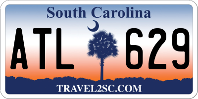 SC license plate ATL629