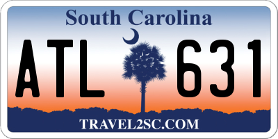 SC license plate ATL631