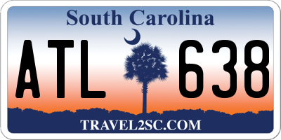 SC license plate ATL638