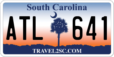 SC license plate ATL641