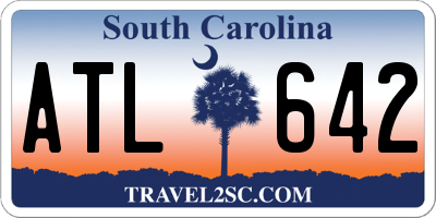 SC license plate ATL642
