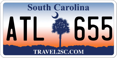 SC license plate ATL655