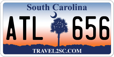 SC license plate ATL656
