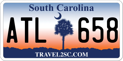 SC license plate ATL658