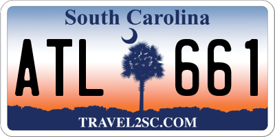 SC license plate ATL661