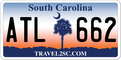 SC license plate ATL662