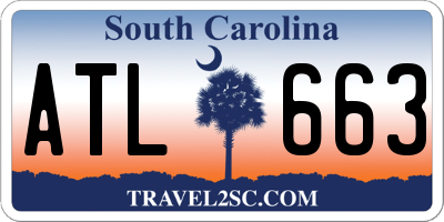 SC license plate ATL663