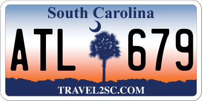 SC license plate ATL679