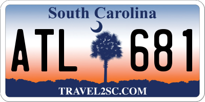 SC license plate ATL681