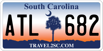SC license plate ATL682