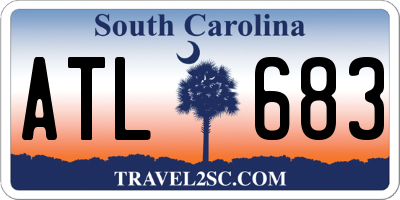SC license plate ATL683