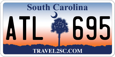 SC license plate ATL695
