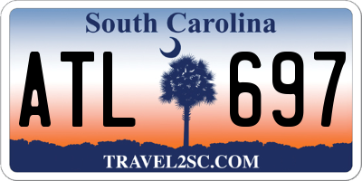 SC license plate ATL697