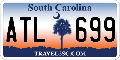 SC license plate ATL699