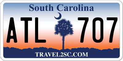 SC license plate ATL707