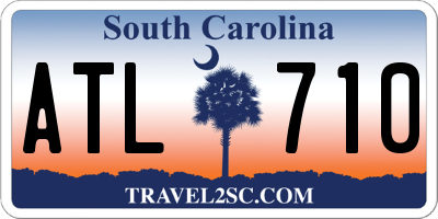 SC license plate ATL710