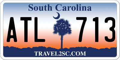 SC license plate ATL713