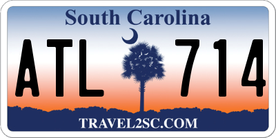 SC license plate ATL714