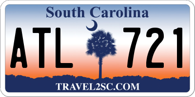 SC license plate ATL721